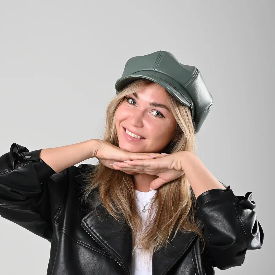 Восьмиклинка женская кожаная