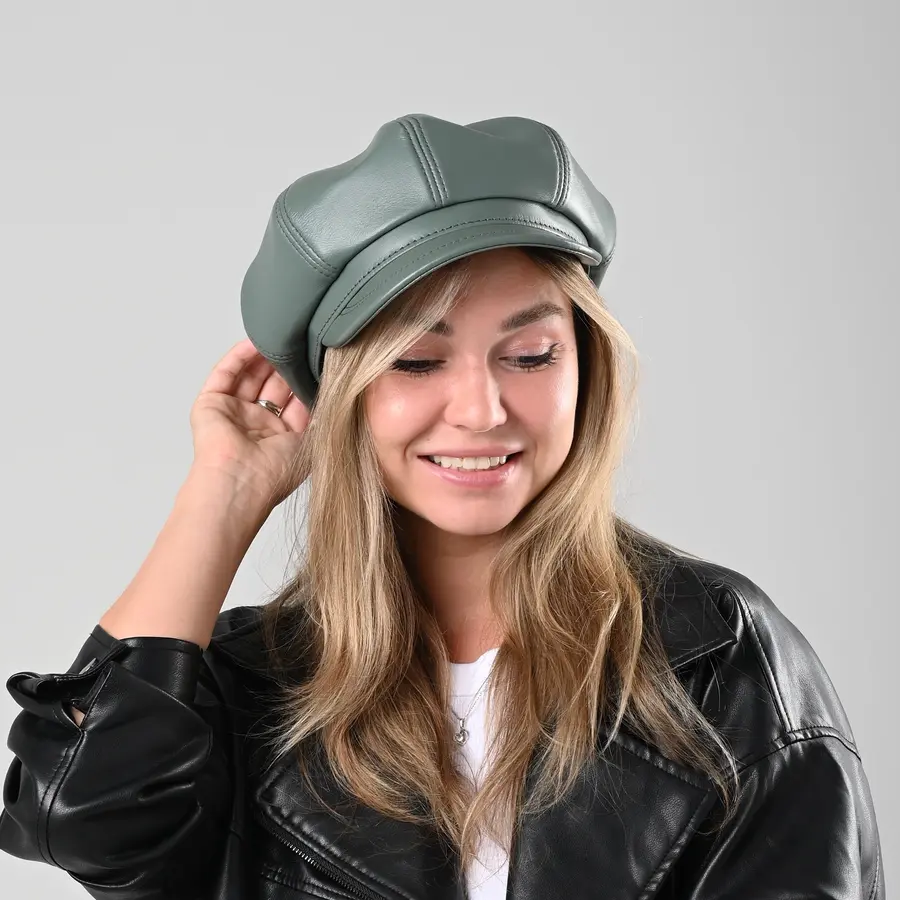 Восьмиклинка женская кожаная